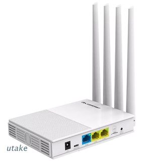 Utake COMFAST E3 4G LTE GHz WiFi Router 4 antenas tarjeta SIM WAN LAN cobertura inalámbrica extensor de red enchufe estadounidense