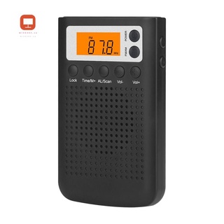 radio fm/am digital mini portátil estéreo radio auditivo para ancianos con batería
