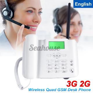 3G/2G fijo inalámbrico GSM escritorio teléfono tarjeta SIM teléfono de escritorio móvil teléfono hogar