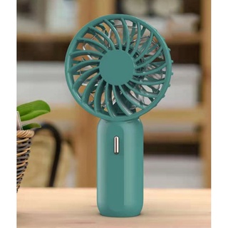Ventilador portátil con luz LED USB recargable Mini ventilador enfriador de aire para casa oficina verde (6)