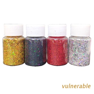 vuln 4 colores molde de resina de fundición de purpurina séquains pigment rellenos kit de joyería