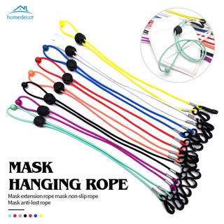 cuerda para colgar máscara hd/cuerda elástica para romper el viento/cuerda de extensión antideslizante ajustable