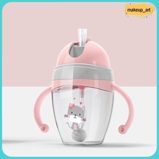 Botella De taza para bebé con mango De 240ml a prueba De fugas sin BPA