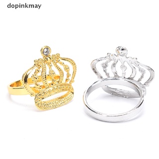 dopinkmay corona servilleta anillo metal tejido anillo hebilla boda banquete mesa decoración co (7)