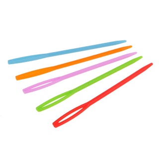 100Pcs Multicolour Childrens Plastic 7cm Needles For Sewing and Tapestry