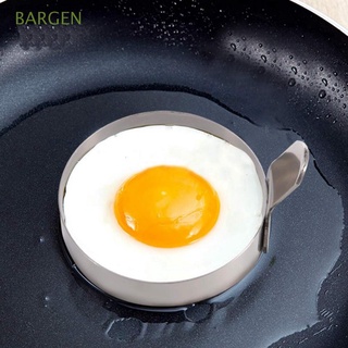 bargen 2/4pcs huevo anillo de cocina tortilla molde de huevo freír con mango cocina acero inoxidable redondo antiadherente hornear panqueques shaper