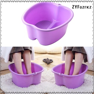 bañera de pies, lavabo de plástico resistente para pedicura y masaje perfecto para remojar los pies, uñas de los pies y tobillos (4)