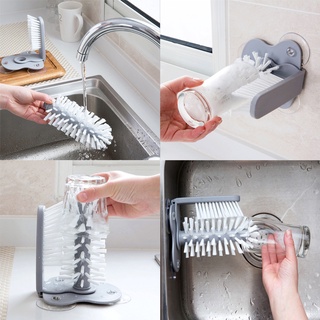 herramienta de limpieza giratoria de cocina confiable cepillo limpiador de vidrio botellas