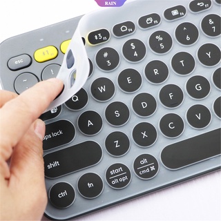 Funda de silicona para teclado para Logitech Bluetooth Multi-Device Keyboard Cover K380 (Modelo: K380.K480) Funda protectora ultrafina (para Logitech K380.K480, transparente) -RAIN