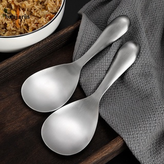 B Durable cuchara de Metal moldeado integrado largo arroz cuchara antideslizante para uso diario (2)