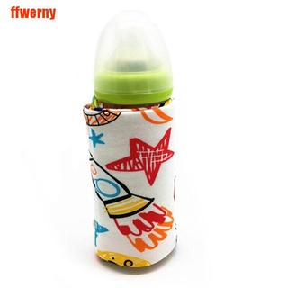 [ffwerny] calentador portátil de botella calentador de viaje bebé niños leche agua usb cubierta bolsa suave (8)
