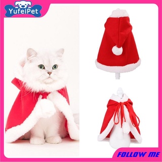 Yufeipet navidad Halloween mascota gato cachorro sombrero rojo disfraz vestir Cosplay ropa perro fiesta divertida navidad ropa perro gato cubierta decoración