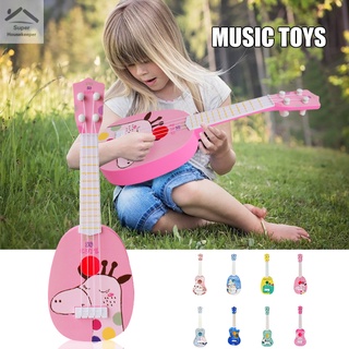 Simulación de cuatro cuerdas de juguete de guitarra de educación temprana simulación ukelele niños juguetes musicales