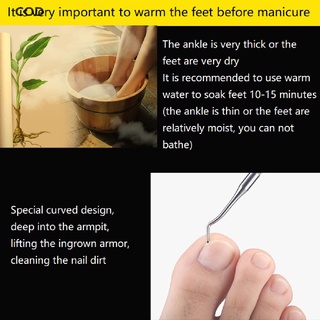 [cod] herramienta de cuidado de pies dedo del pie corrección de uñas removedor de suciedad paroniquia podiatry pedicura caliente