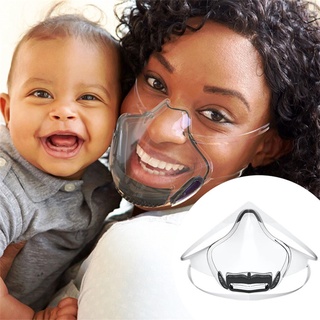 Máscara protectora facial de labios de PC transparente máscara de aislamiento de salpicaduras de espuma