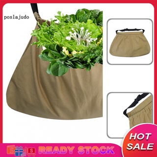 Lona Gardener Picking bolsa de lona lavable antiarañazos delantal de maleza ligero para jardineros