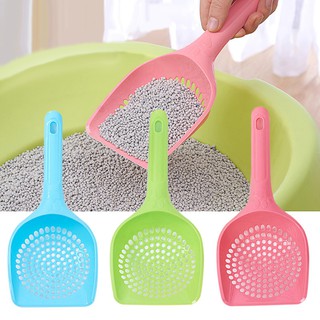 [vip] cuchara de arena de plástico para gatos, cuidado de mascotas, pala hueca, herramienta de limpieza