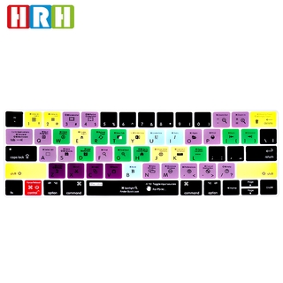 Hrh para Mac OSX función atajos de silicona teclado cubierta de la piel para Mac Pro 13"15"Touch Bar 6 7 9 0 9