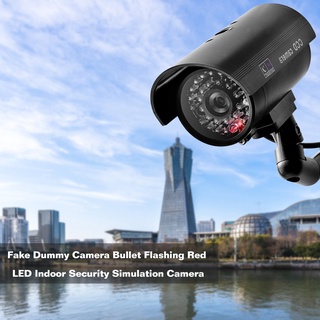 etaronicy falsa cámara falsa bala intermitente rojo led interior de seguridad cámara de simulación