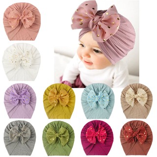 Suave bebé recién nacido diseño de Color sólido niñas niños gorras bebé sombrero bebé turbante elástico gorra
