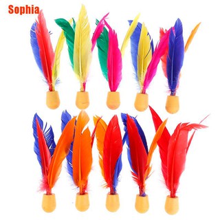 Sophia 10Pcs bola de bádminton al aire libre niños goma volante pluma volante