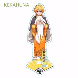 kekahuna lindo soporte acrílico modelo de juguete decoración de escritorio demon slayer agatsuma zenitsu kamado tanjirou anime figura modelo placa de dibujos animados kamado nezuko tarjeta de pie