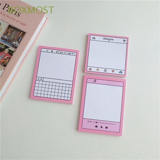 BOXMOST School Memo Pad Diary Notepad Message Note Notepad DIY Decoration Office Supplies Journal Decor Planner Stationery Dialog Box