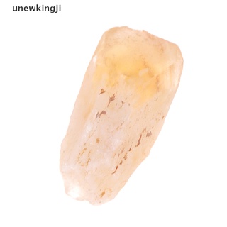 [unew] 5 piezas de cristal de cuarzo amarillo amatista, color amarillo, piedra curativa, mineral rugoso.