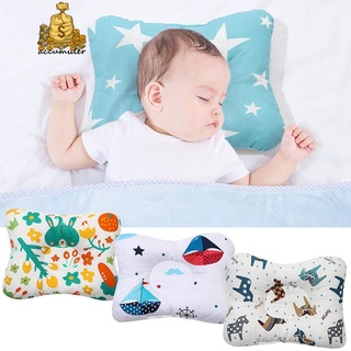 ACCUMULER Comfortable Infant Pillow Newborn Prevent Flat Head Baby Nursing Pillow Anti Roll Sleep Support Cartoon Soft Printed Shaping Cushion
