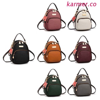 kar2 mujeres mini mochila de viaje de cuero de la pu bolso crossbody mochila bolso de hombro bolsa de la escuela
