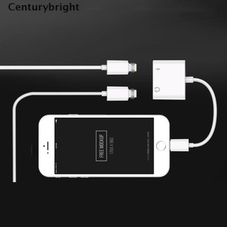 [Centurybright1] Adaptador Dual Lightning 2 en 1 Cable de Audio divisor de carga iPhone 7 7Plus 8 X IYUF (8)