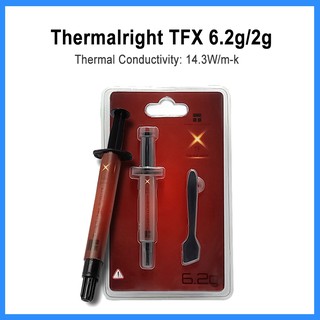 Thermalright TFX 2g/6.2g grasa térmica compuesto de grasa silicona 14.3W/m.k para CPU GPU radiador enfriador con rascador