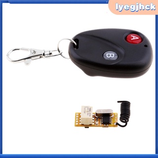[lyegjhck] 433mhz 3V-5V-12V-36V seguro inalámbrico RF Control remoto interruptor de relé módulo de receptor para abridores de puertas de garaje, coches, LED
