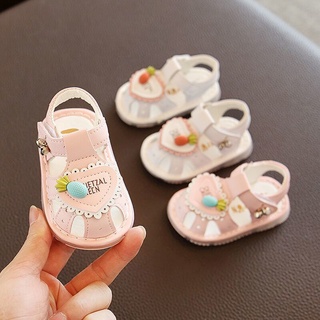 Mujer sandalias de bebé 3-6-18 meses de edad nombre del bebé es zapatos de caminar Baotou princesa sandalias 1 año ol 3-6-18 1 1 .hkmgm12.my9.23