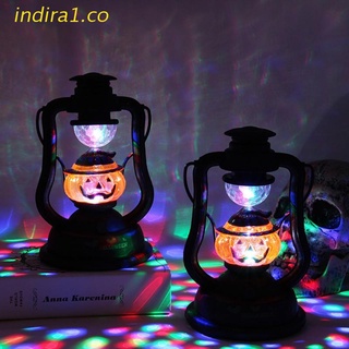 indira1 Halloween Lamp LED Oil Lantern Halloween Hanging Light Haunted House Party Decor