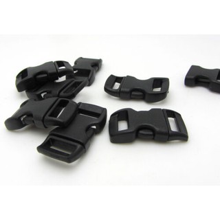 1Xianyuyuyu 12 piezas hebilla de plástico de liberación lateral curvada para pulsera de Paracord útil venta caliente