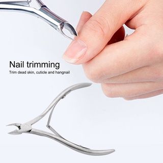 pinzas de acero inoxidable removedor de cutículas/corta uñas/herramienta de manicura