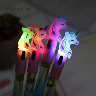 Hfjinjing Newonehouse 2021 unicornio con luz hada de arena movediza bolígrafo de Gel