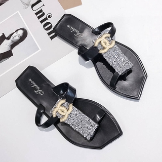 ! ¡Chanel! 2021 verano nueva tendencia sandalias de moda Flip Flop (4)