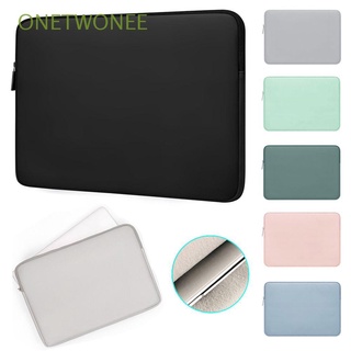 ONETWONEE 13 14 15 inch Universal Laptop Bag Fashion Notebook Pouch Sleeve Case PU Leather Soft Ultra Thin Business Shockproof/Multicolor