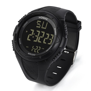 reloj de pulsera impermeable digital led deportivo militar para hombres