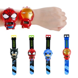 Reloj De juguete Marvel avengers iron man Hulk spiderman capitán América