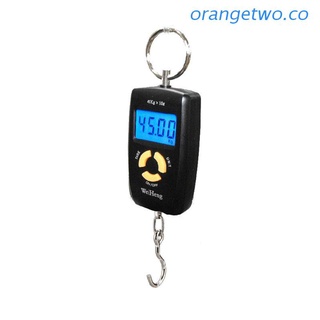 orangetwo 45kg Double Precision Backlight Electronic Portable Scale Electronic Weighing Express Scale Luggage Hanging Scale Electronic High Precision Fishing Scale