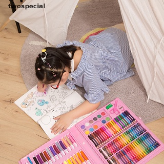 [twospecial] 86 piezas de pintura para niños, color de agua, lápiz de color de agua, pincel pastel al óleo, herramienta de dibujo [twospecial]