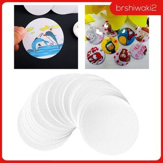 [brshiwaki2] 100 pzs 54mm/70mm/86mm en blanco botón insignia Material De Papel Componente Para Máquina De botón manualidades Diy Diy Para regalos