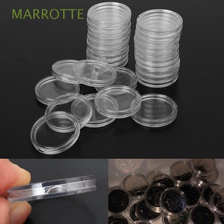 MARROTTE New Collecting Box Acrylic Coin Storage Capsules Holder 30mm Coins Box 10 Pcs Clear Round Plastic Cases/Multicolor
