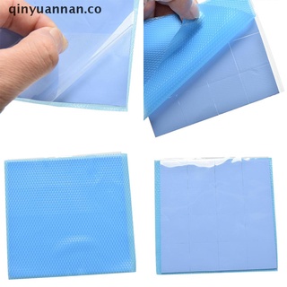 【qinyuannan】 100mmx100mmx1mm Blue Heatsink Cooling Thermal Conductive Silicone Pad CO (1)
