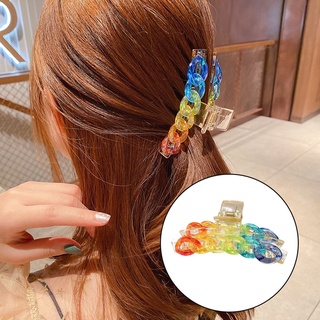 Acrylic Hair Claw Clamp Clips Lady Women Hair Barrettes Trinkets Accessory