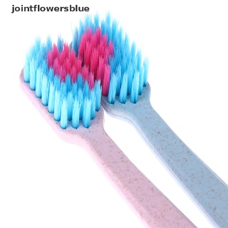 jbco 2 piezas cepillo de corazón de cerdas suaves cepillo de dientes ecológico para adultos cepillo de dientes gelatina (5)