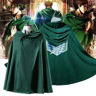 MORDHORST Fashion Attack on Titan Cloak Japanese Green Hoodie Anime Clothes Women Scouting Legion Men Shingeki no Kyojin Cosplay Costume/Multicolor